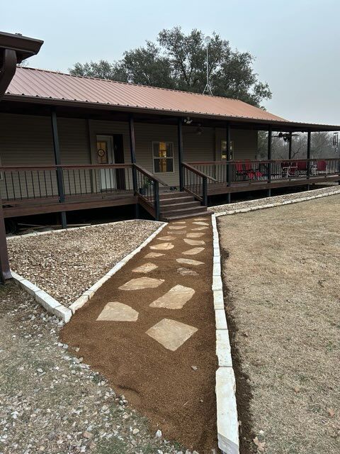 Stonework for L & L Landscape and Design in Weatherford, TX