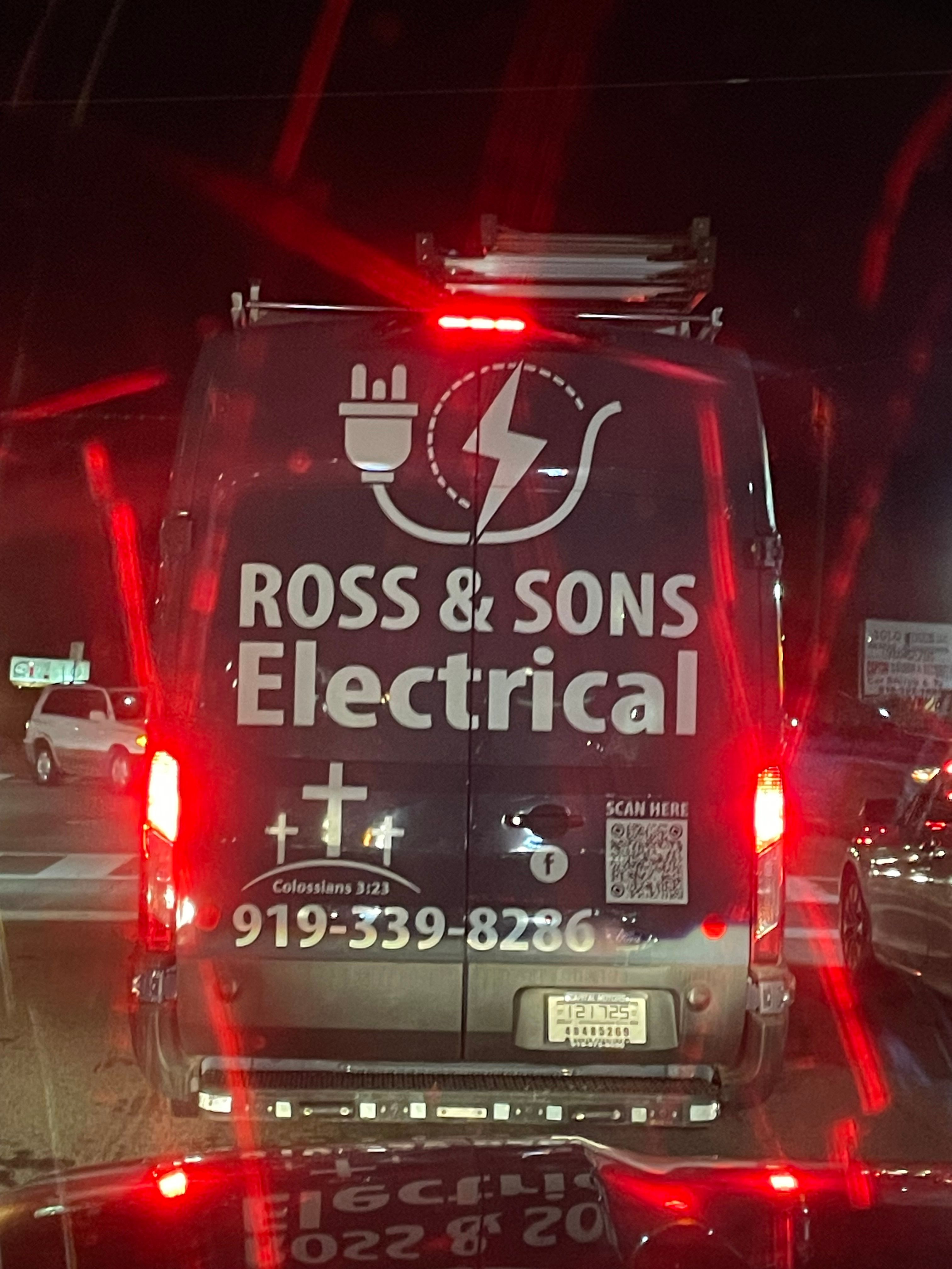  for Ross & Sons Electrical LLC in Louisburg, NC