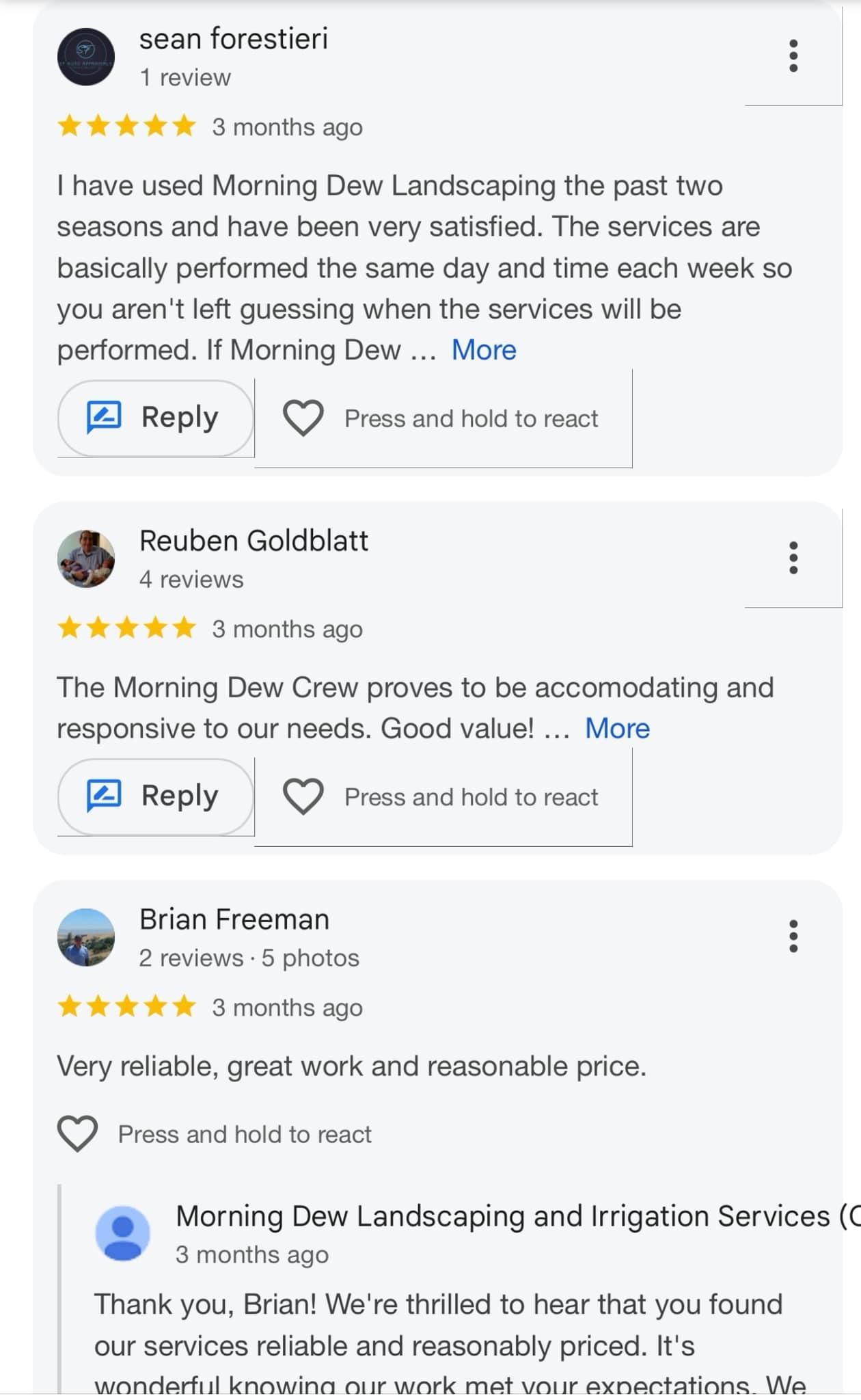 Lawn Maintenance for Morning Dew Landscaping Services in  Marlboro, NY