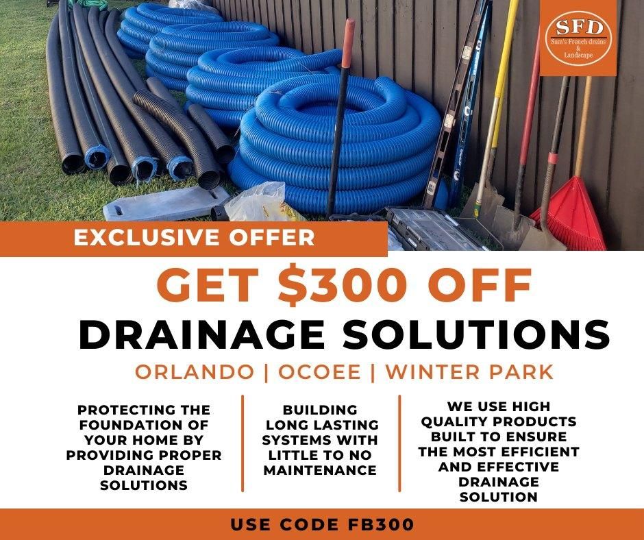  for Sam's French Drains and Landscape in Orlando, Florida