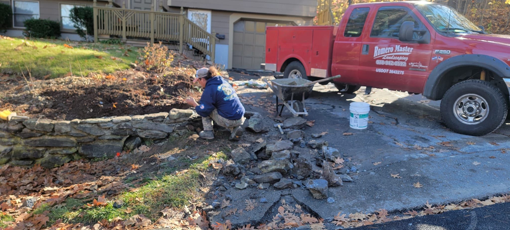Hardscaping for Romero Máster Landscaping in Lunenburg, MA