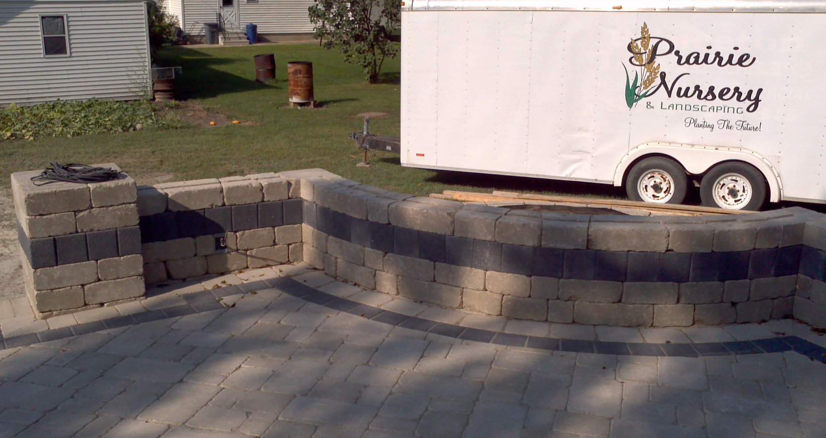 Hardscaping for Prairie Landscape in Princeton, IL