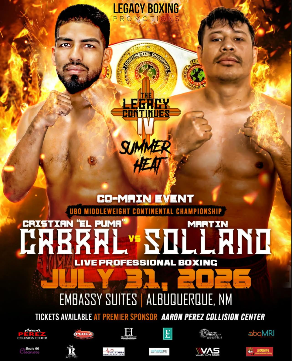  for Sollano Legends Boxing in Amarillo, Tx
