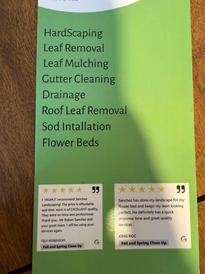  for Sanchez Z. Landscaping in Memphis, TN