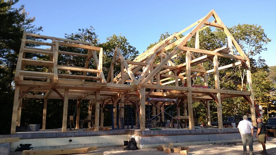 Exterior Renovations for Dresser Timber Frames in Dedham, ME
