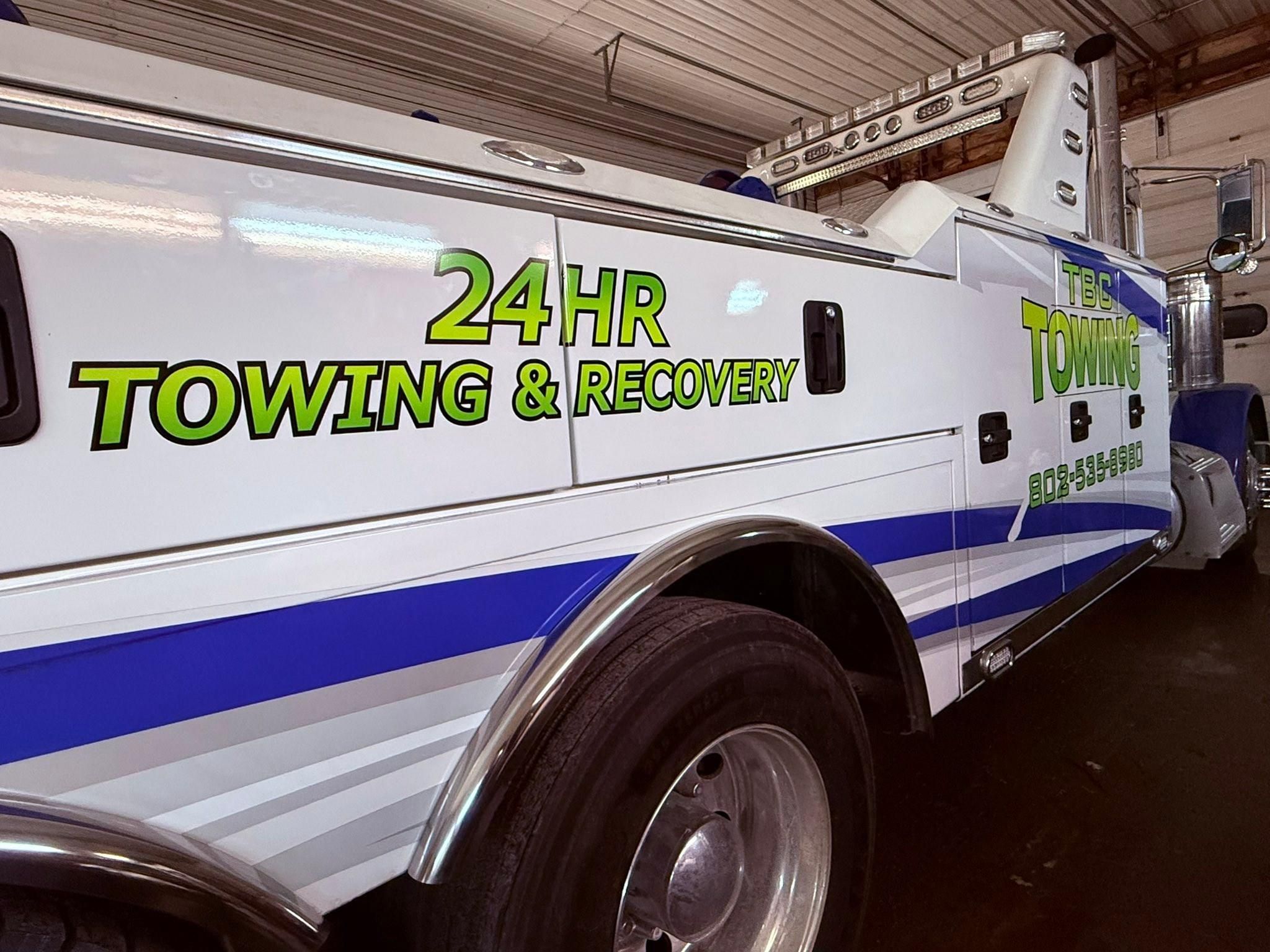  for TBC Towing in Burke, VT