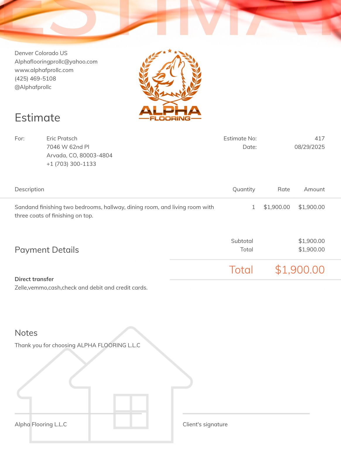  for Alpha Flooring & Painting Services. in Centennial, CO