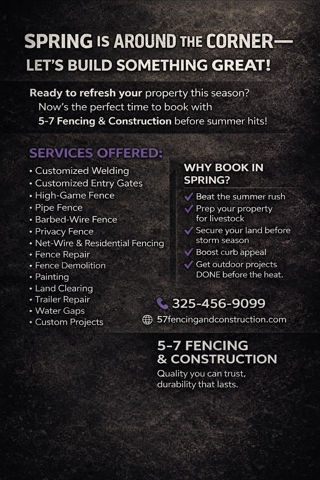  for 5-7 Fencing & Construction in Madisonville, TX