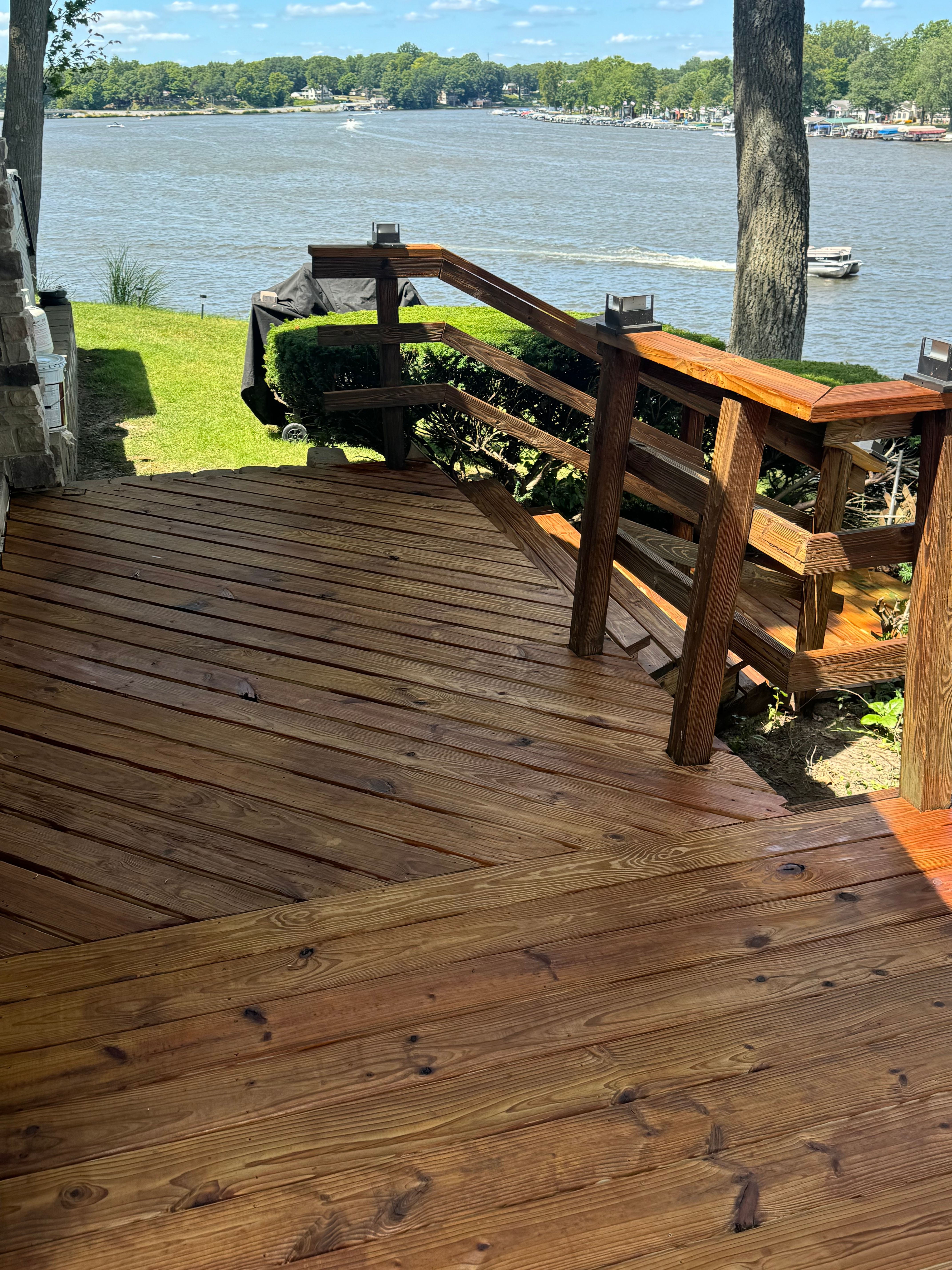 Staining for Risner Construction in De Motte, IN