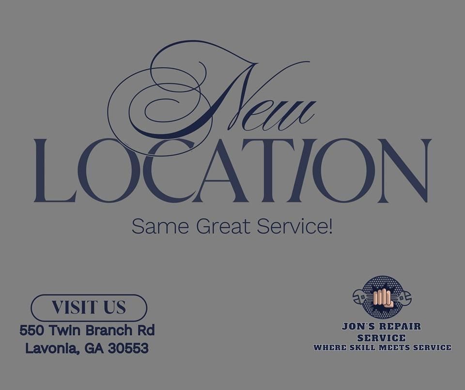  for Jon's Repair Service in Elberton, GA