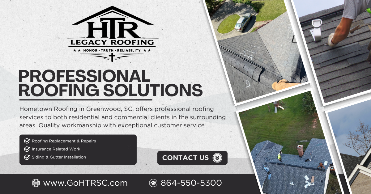 for Hometown Roofing in Greenwood, SC