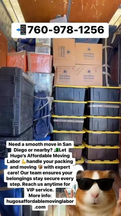  for Hugo’s Affordable Moving Labor in San Diego, CA