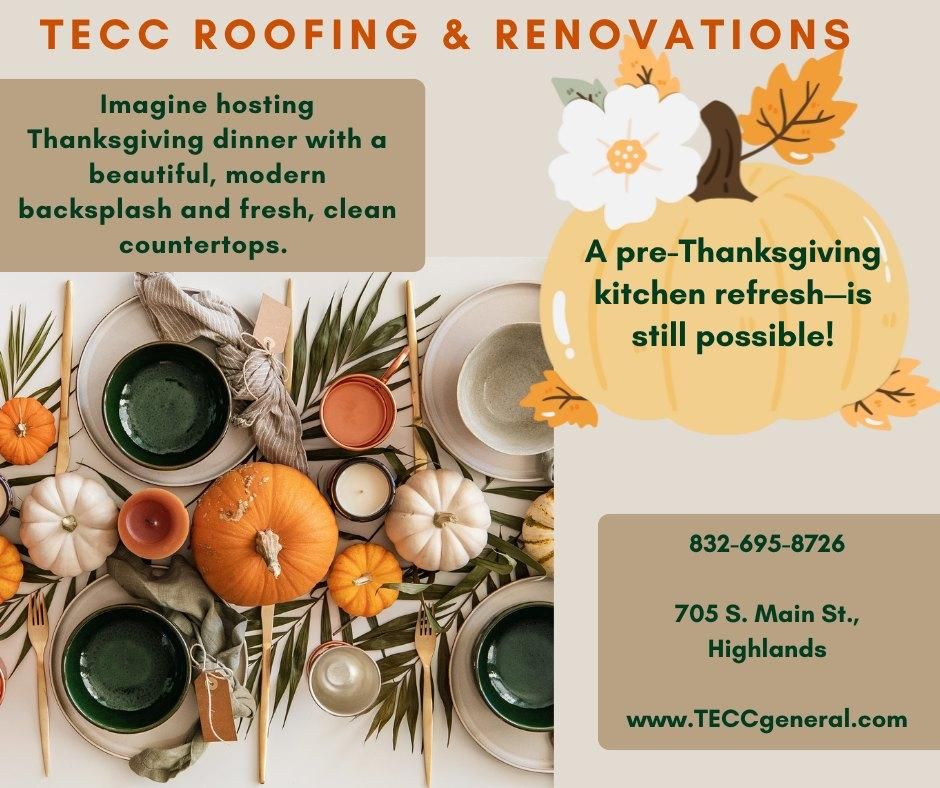 for TECC Roofing & Renovations in Harris County, TX