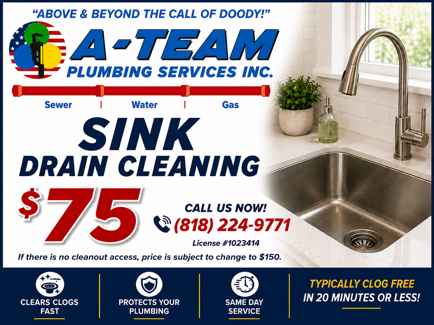  for A-Team Plumbing Services, Inc. in Los Angeles, CA