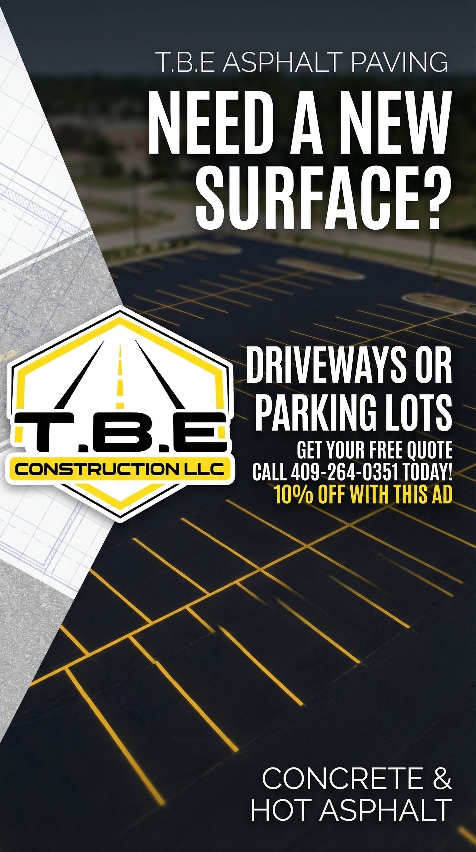  for T.B.E Asphalt Paving in Spring, TX