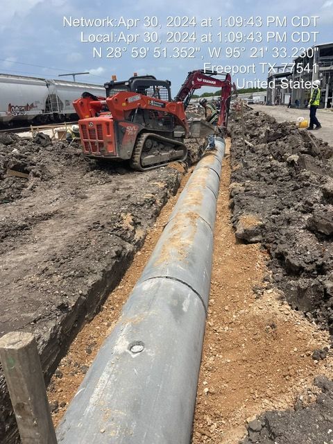 Drainage for Divine Construction Services in Brazoria County, TX