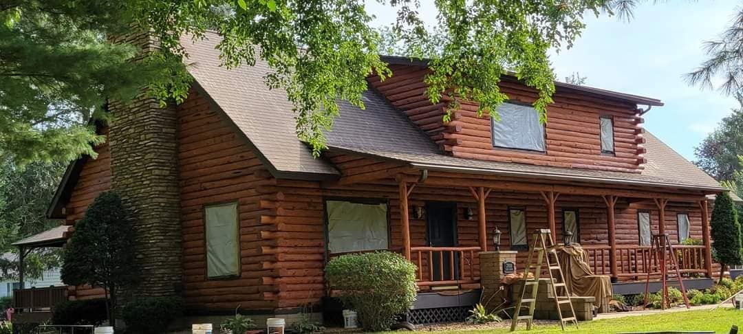 Media Blasting for 218 Painting & Log Restoration LLC in Britt, MN