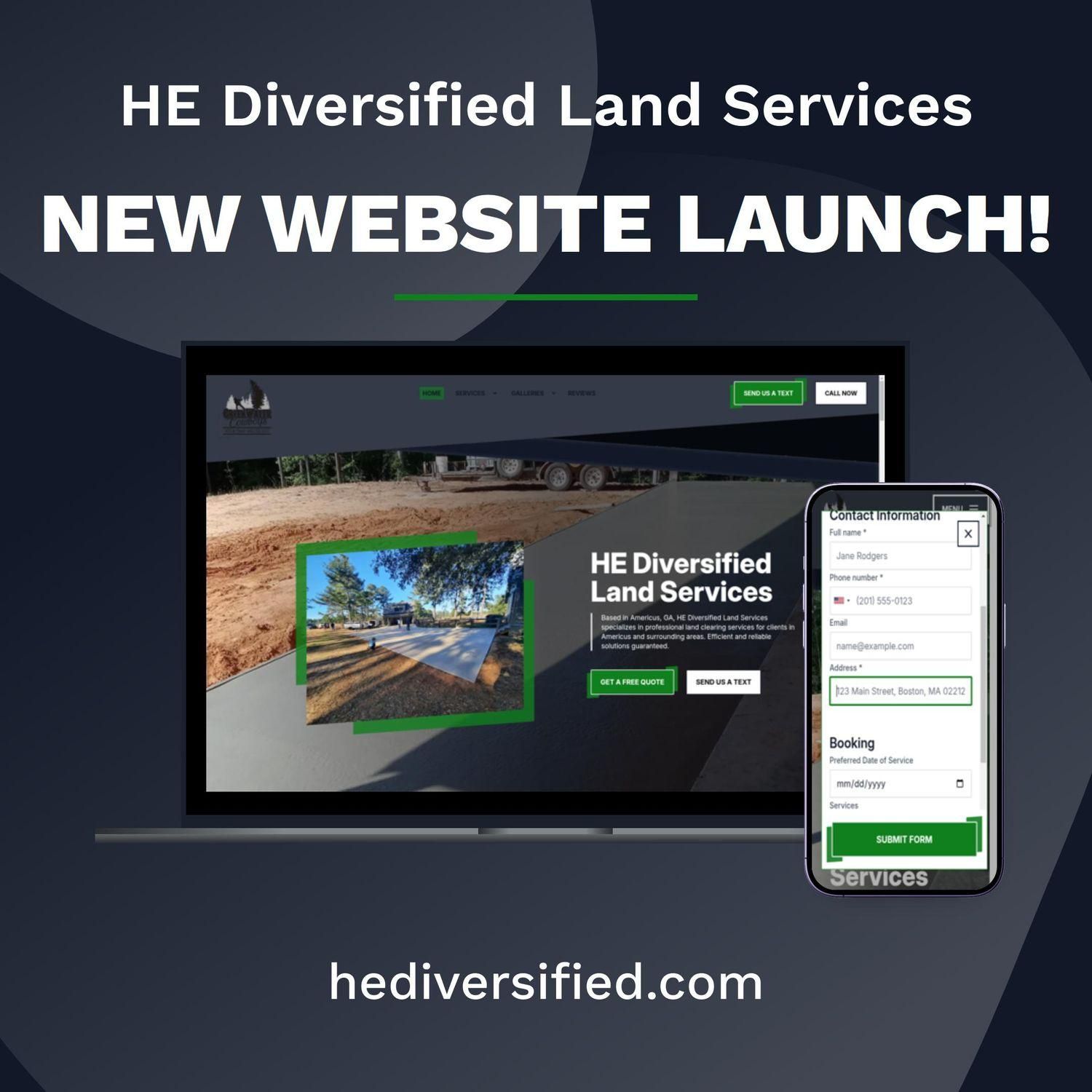  for HE Diversified Land Services in Americus, GA