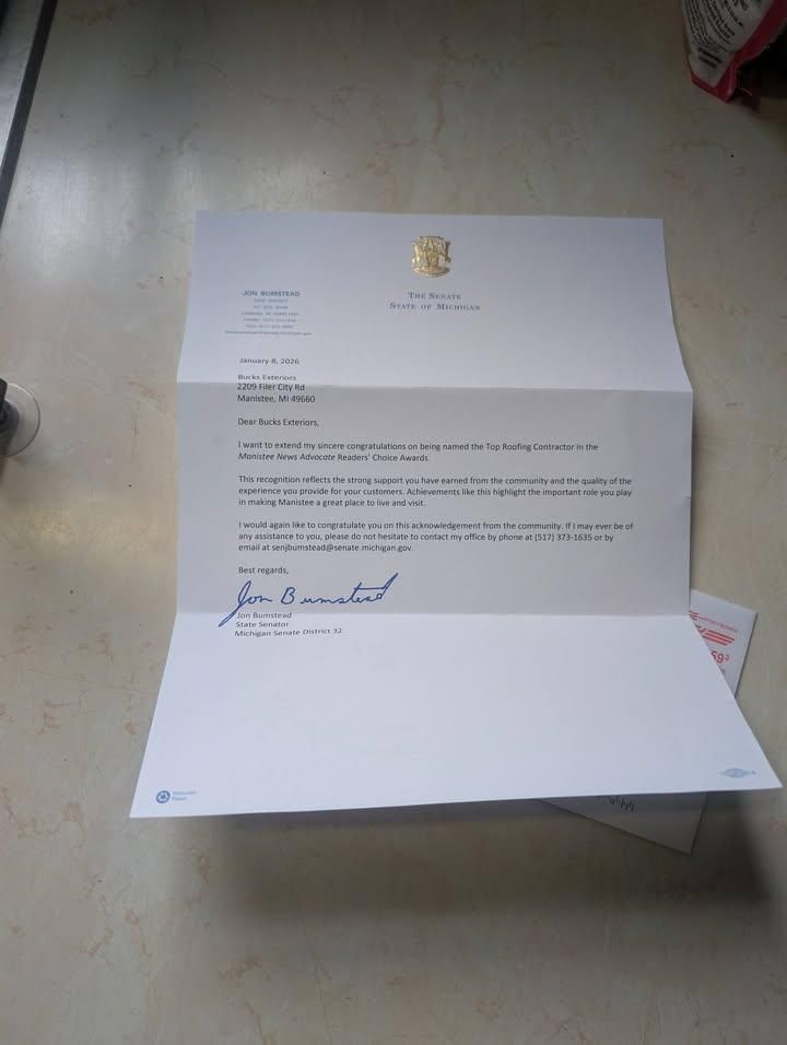  for Buck's Exteriors in Manistee, MI