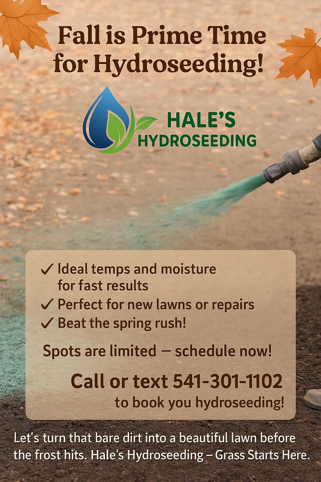  for Hale’s Hydroseeding in London, KY