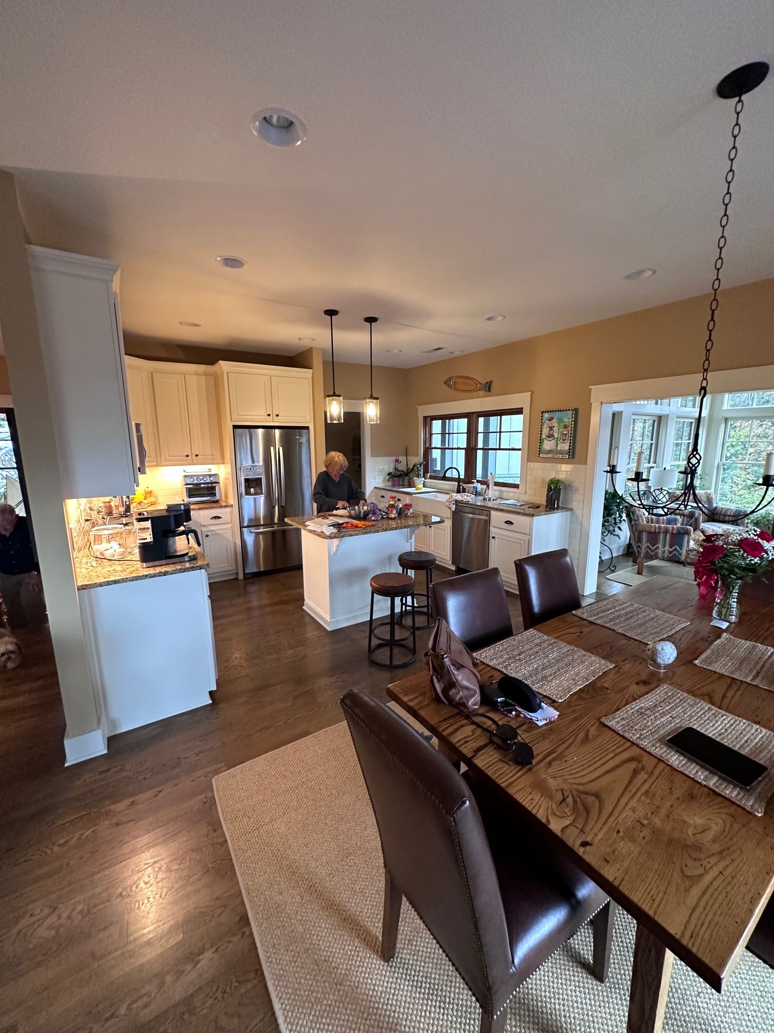Interior painting Cole Residence for WNC Superior Property Services in Asheville , NC