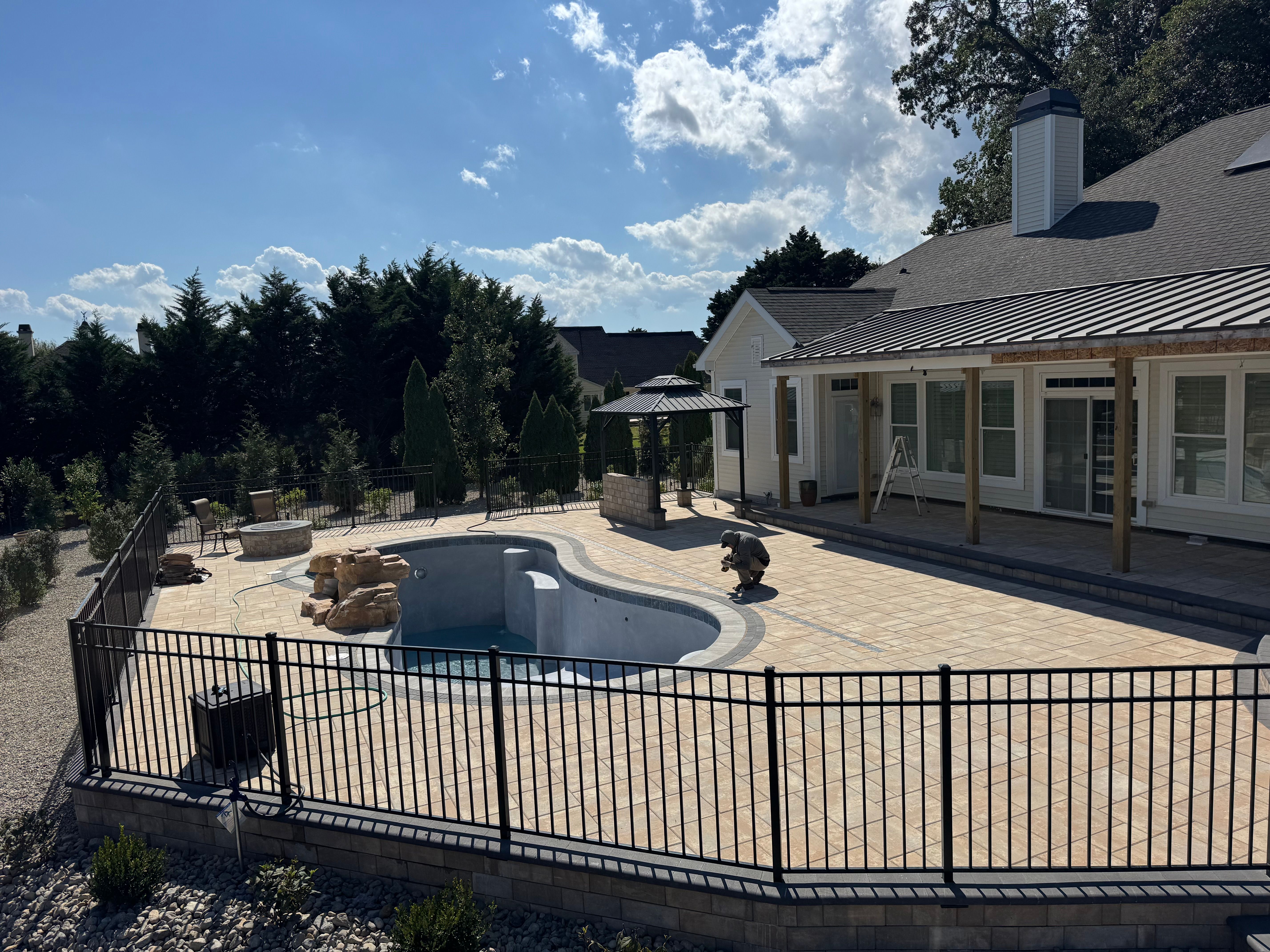 Patio Design & Construction for Broker Post Ground Crew in Sussex County, DE