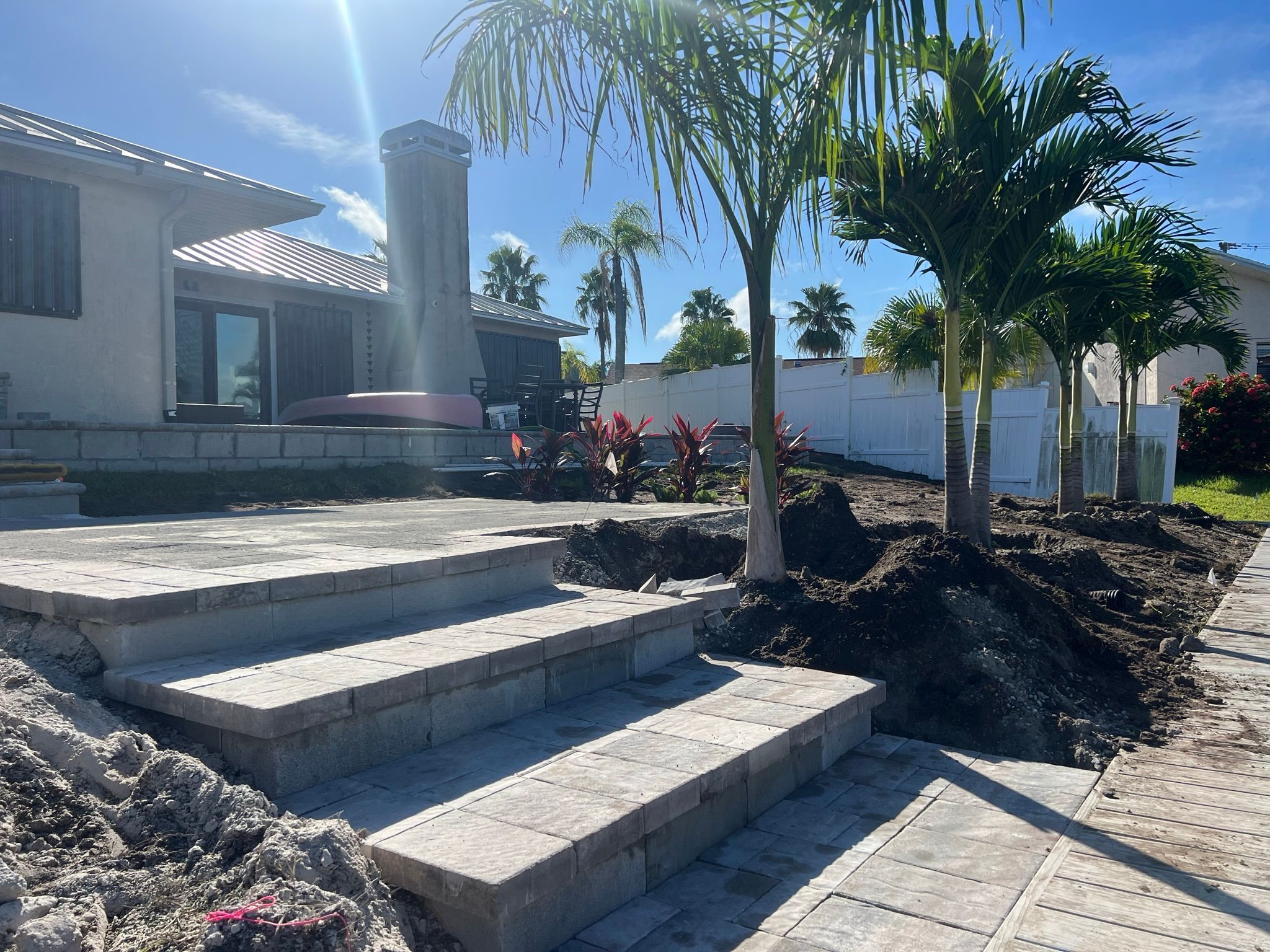 Full scale landscape designing and installations for Isaiah Simmons Construction and Landscaping LLC in Brevard County, Florida