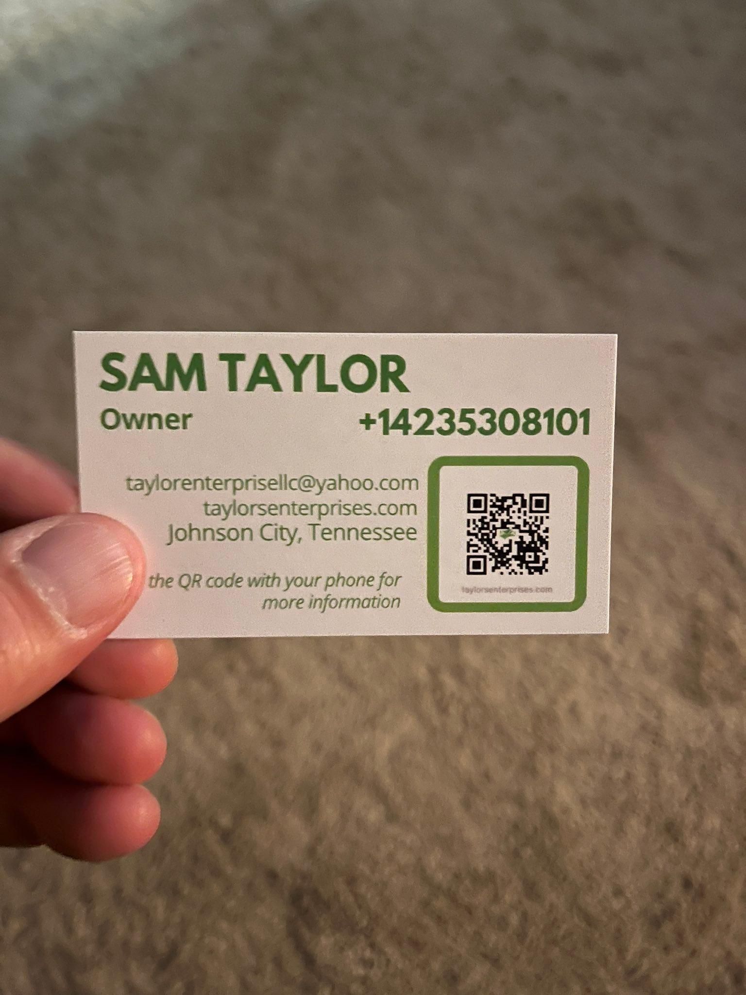  for Taylors Enterprises in Johnson City, TN