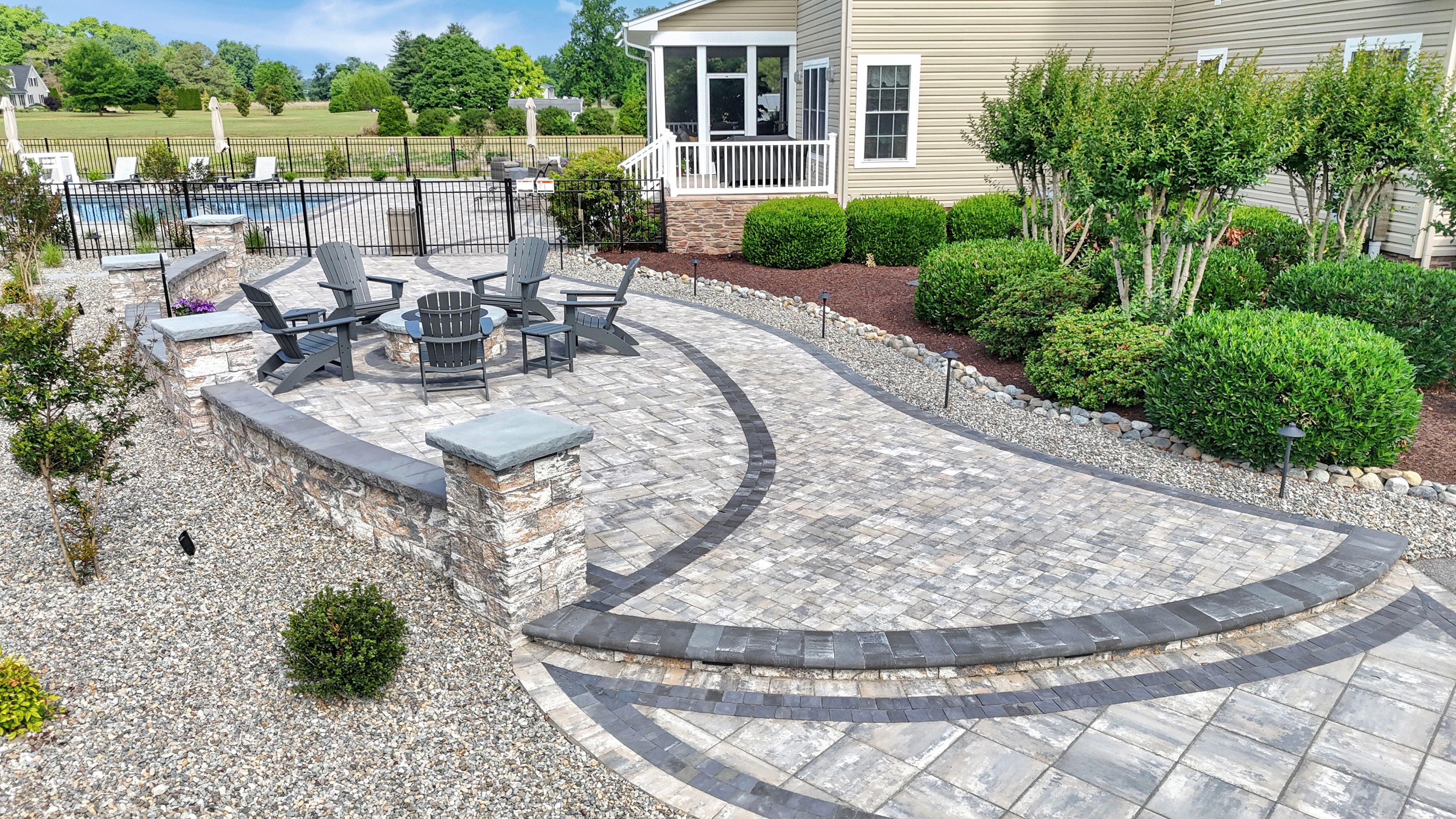Patio Design & Construction for Broker Post Ground Crew in Sussex County, DE