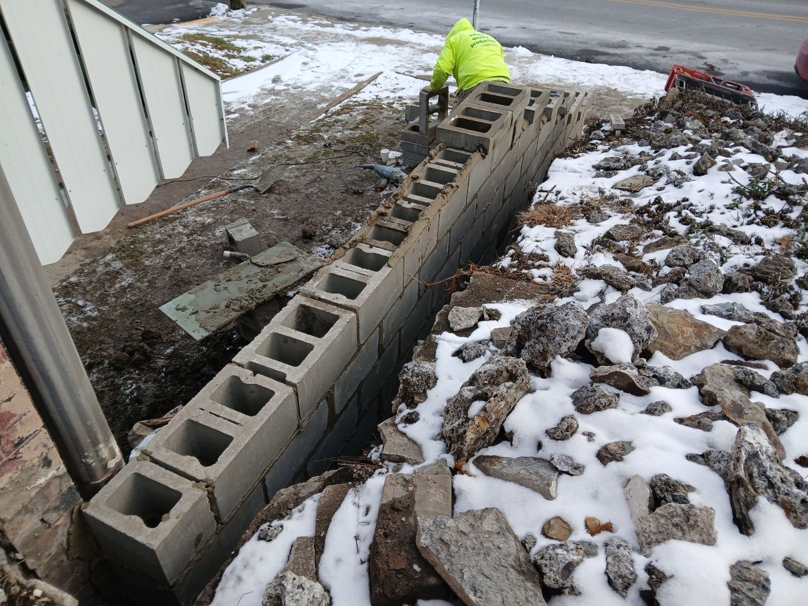 Retaining Wall  for Joseph Little Home Improvements in Pittsburgh, PA