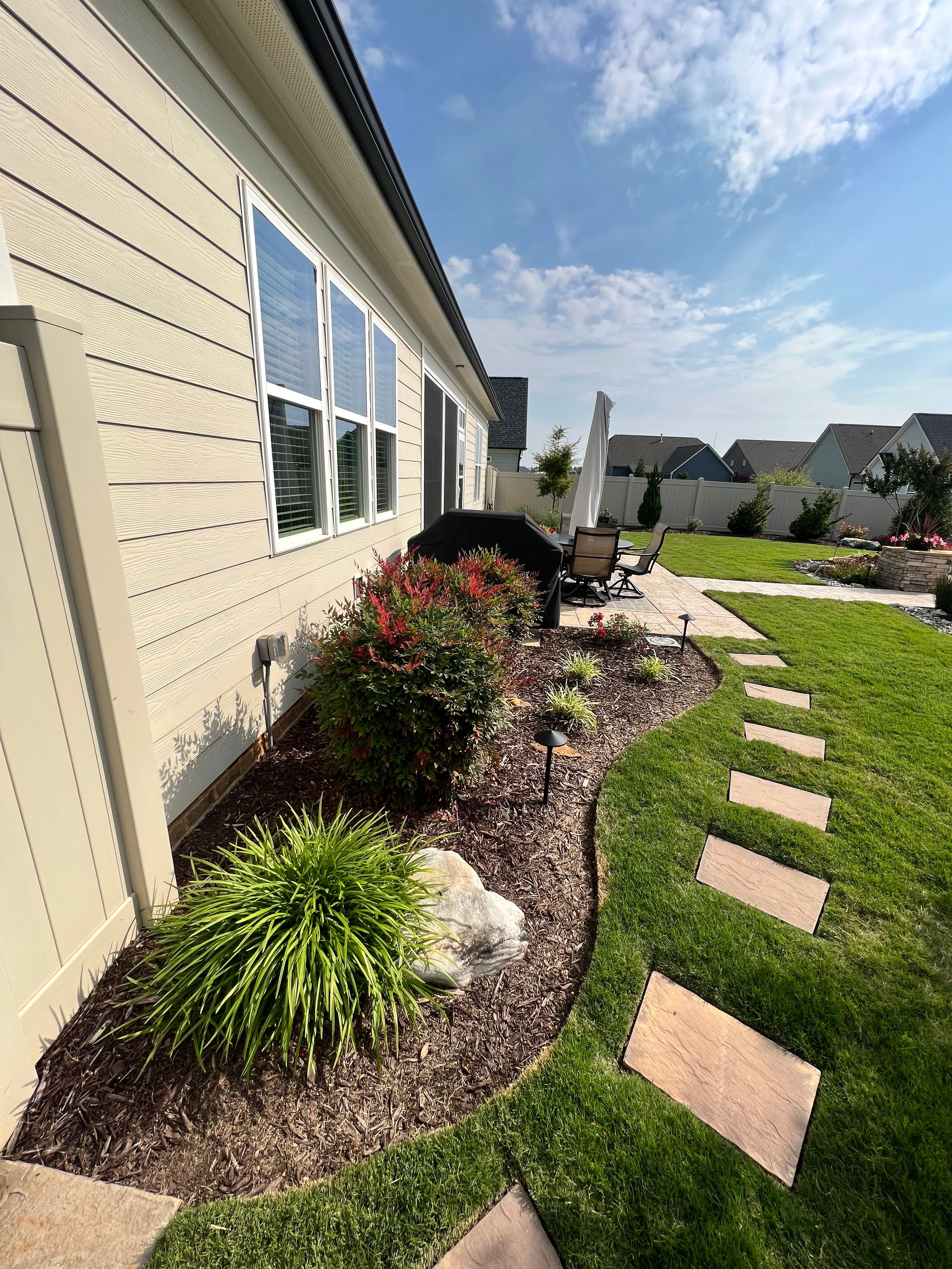 Lawn maitence for Wake & Franklin Grounds Maintenance in Raleigh, NC