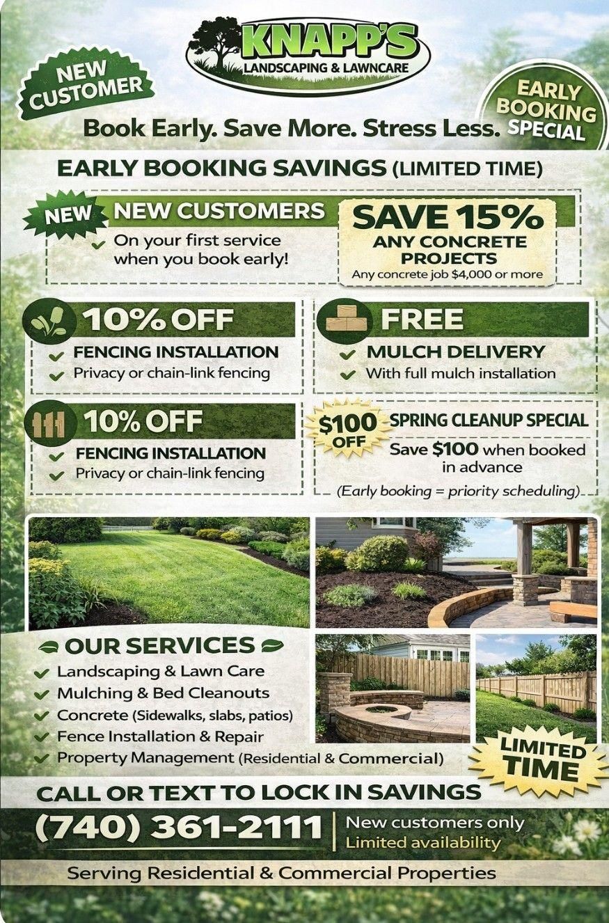  for Knapps Landscaping and Lawn Care in Marion, OH