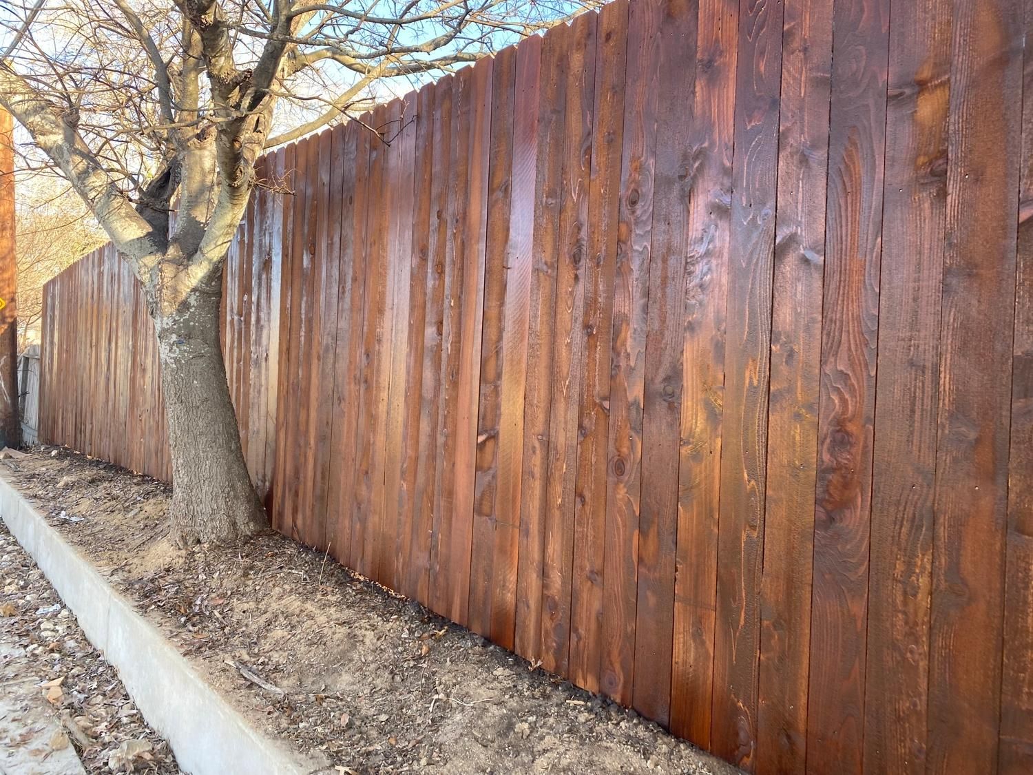 Fence Stain and seal for Ansley Staining and Exterior Works in New Braunfels, TX