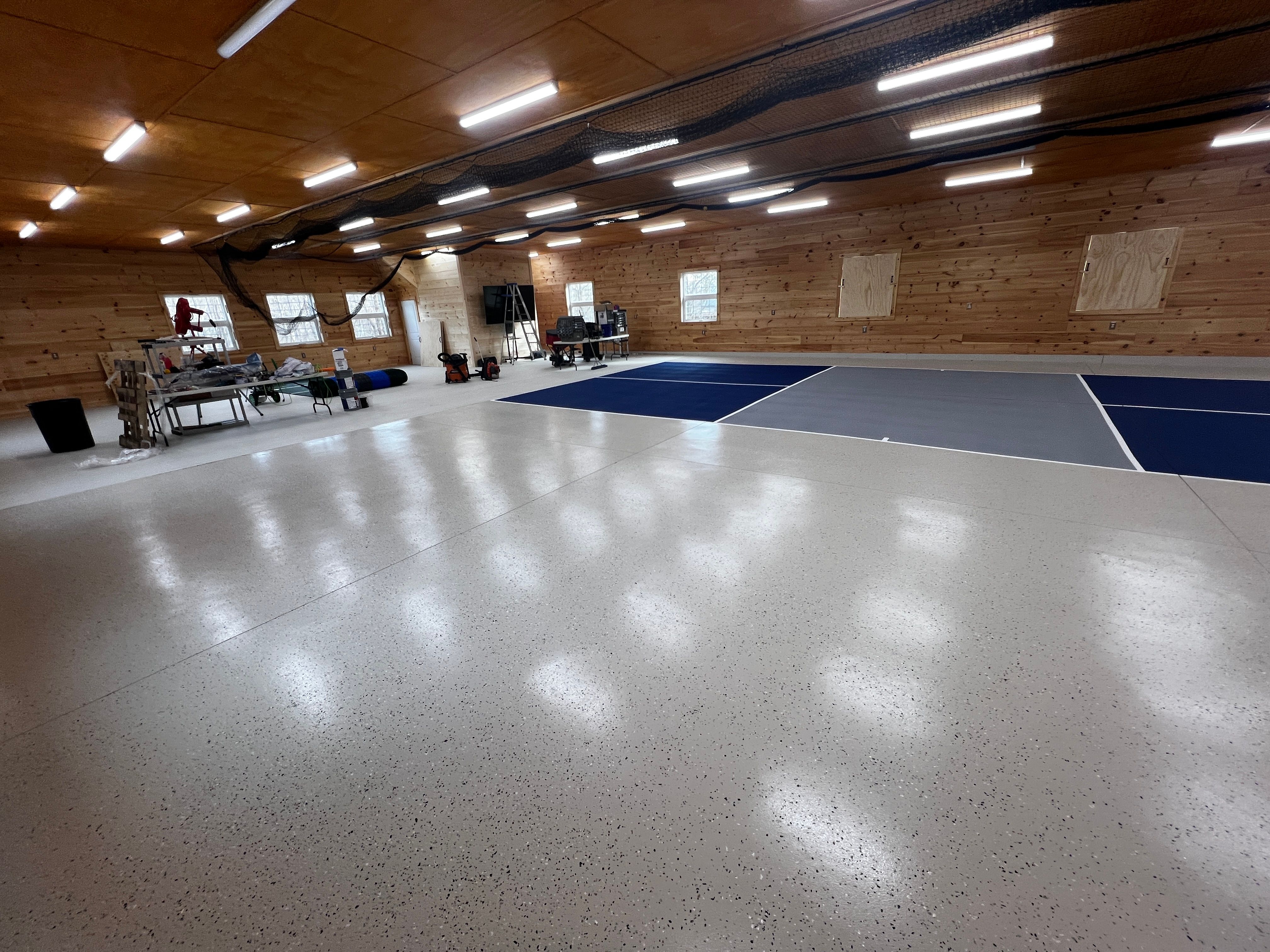 Epoxy floors for Green Valley Painting in Thompson, CT