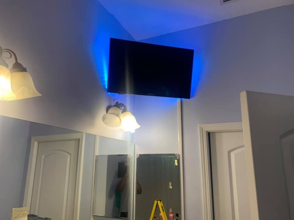 LED lighting for Lawerence TV Mounting in Jacksonville, Florida