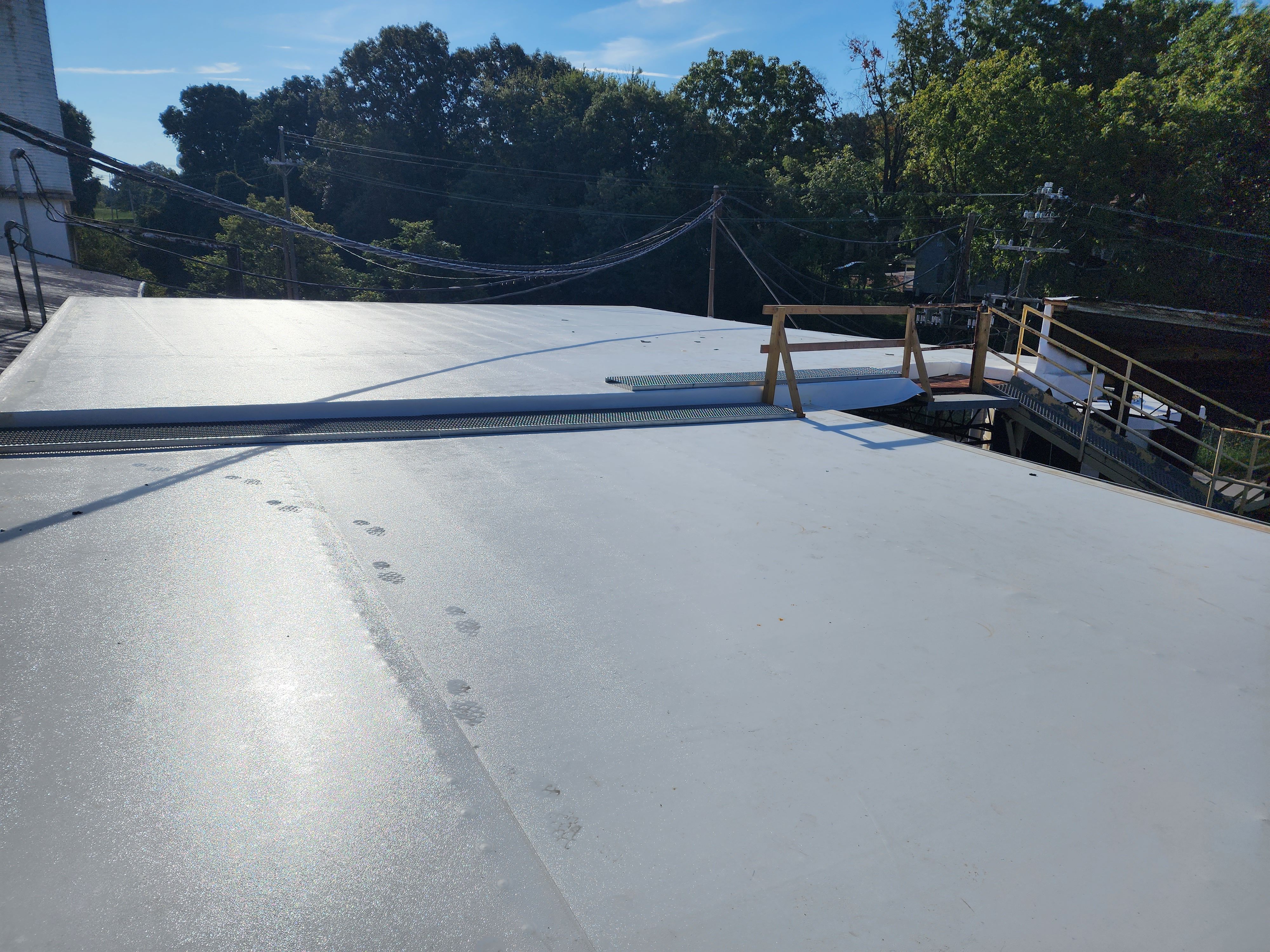 Industrial Plant Dock Roof Replacement for Merl's Construction LLC in Statesville, NC