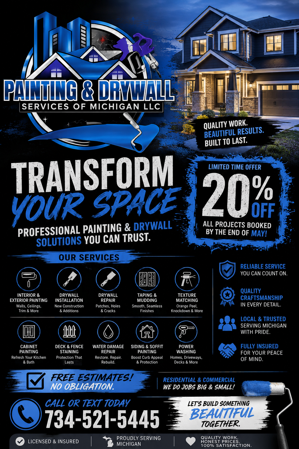  for Painting & Drywall Services of Michigan in Livonia, MI