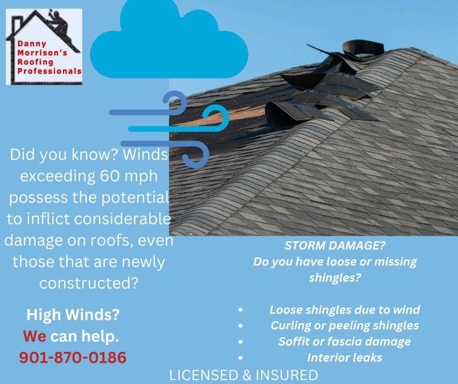  for Danny Morrison's Roofing Professionals  in Olive Branch, MS