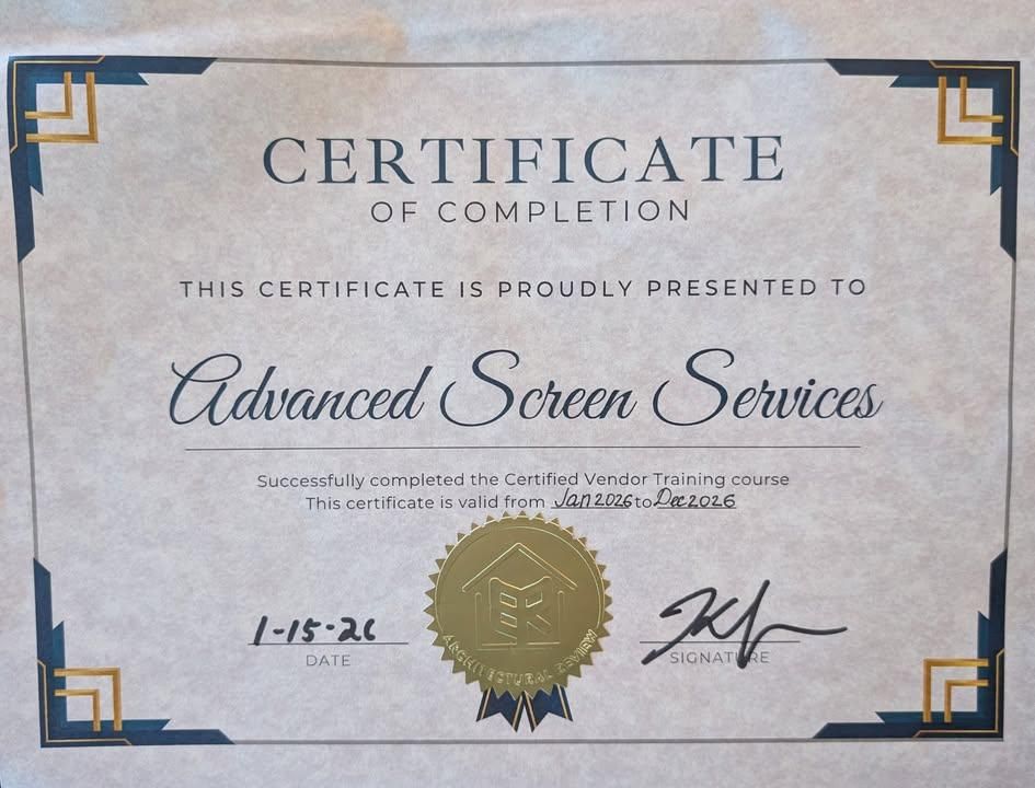  for Advanced Screen Services LLC in Punta Gorda, FL
