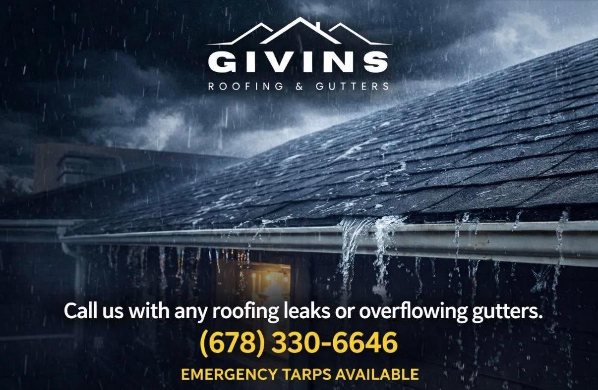  for Givins Roofing & Gutters in Cartersville, GA