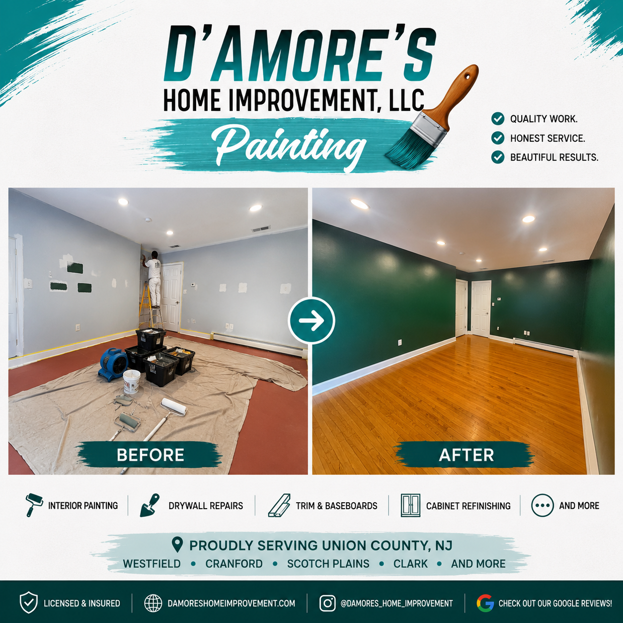  for D'Amore's Home Improvement, LLC in Union County, NJ
