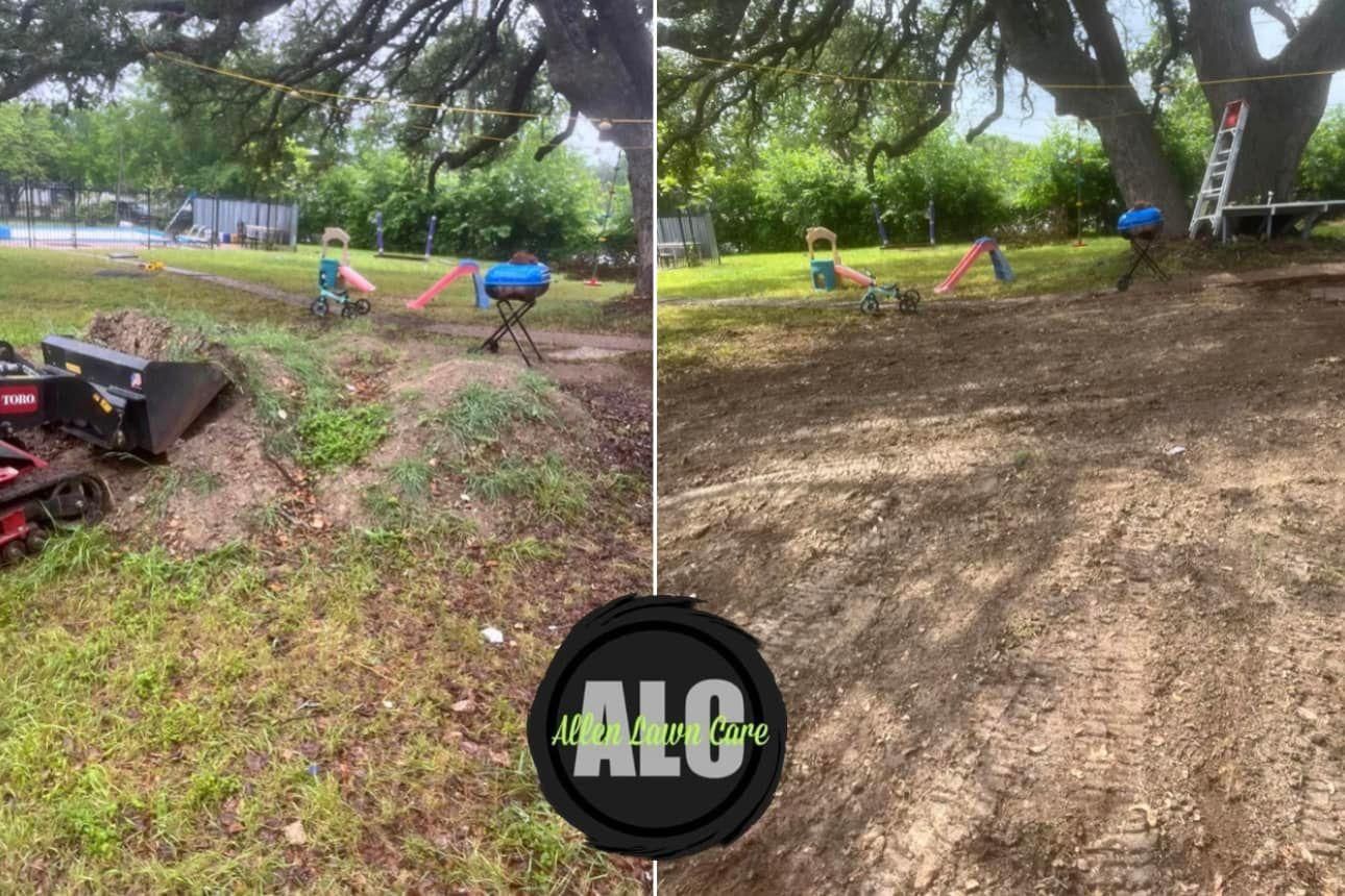 Mowing for Allen Lawn Care in Taylor, Texas