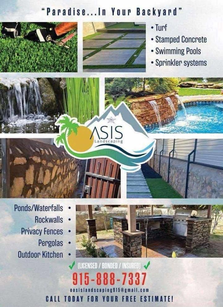  for Oasis Landscaping LLC in El Paso, TX