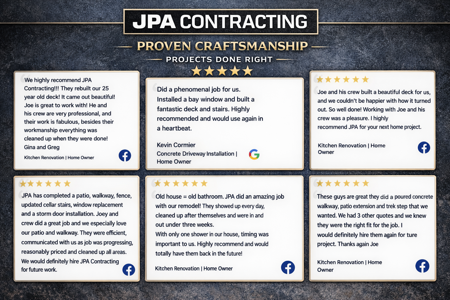  for JPA Contracting in Danvers, MA