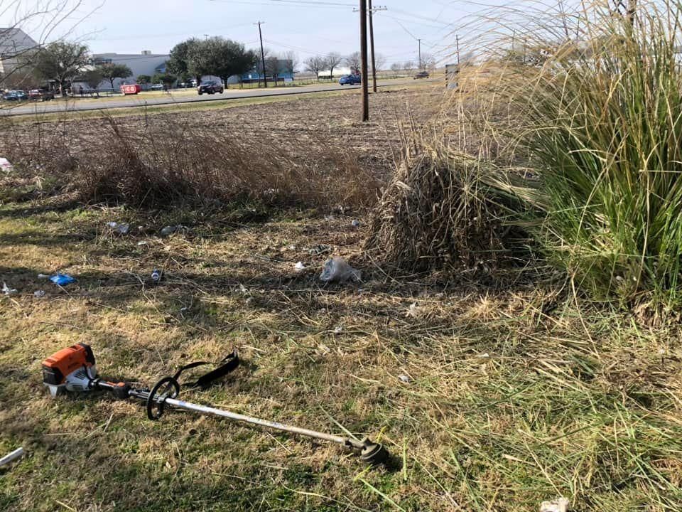 Mowing for Allen Lawn Care in Taylor, Texas