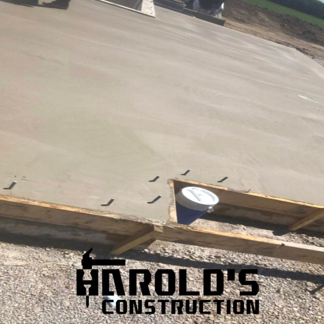 Concrete for Harold's Construction in Howell, MI