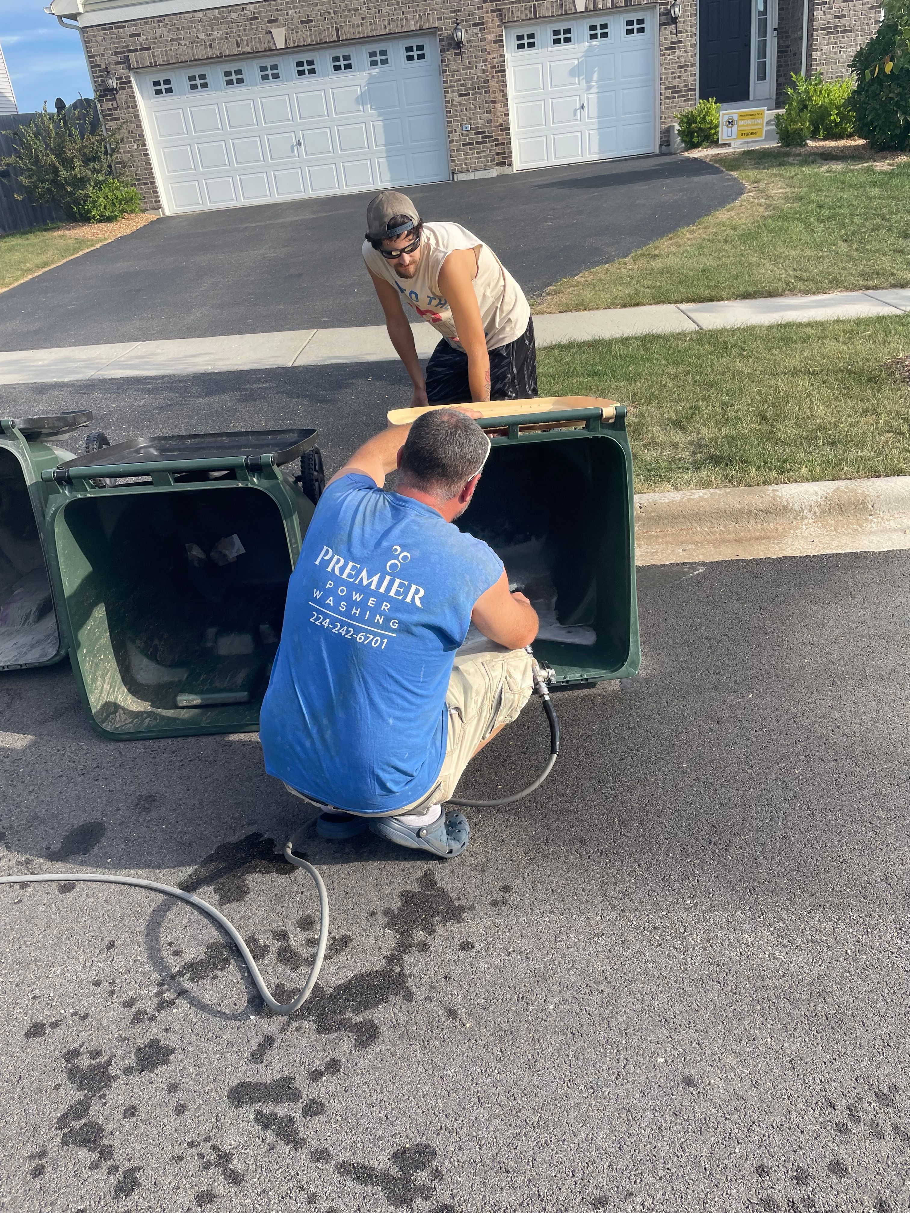 Trash & Recycling Bin Cleaning for Premier Partners, LLC. in Volo, IL