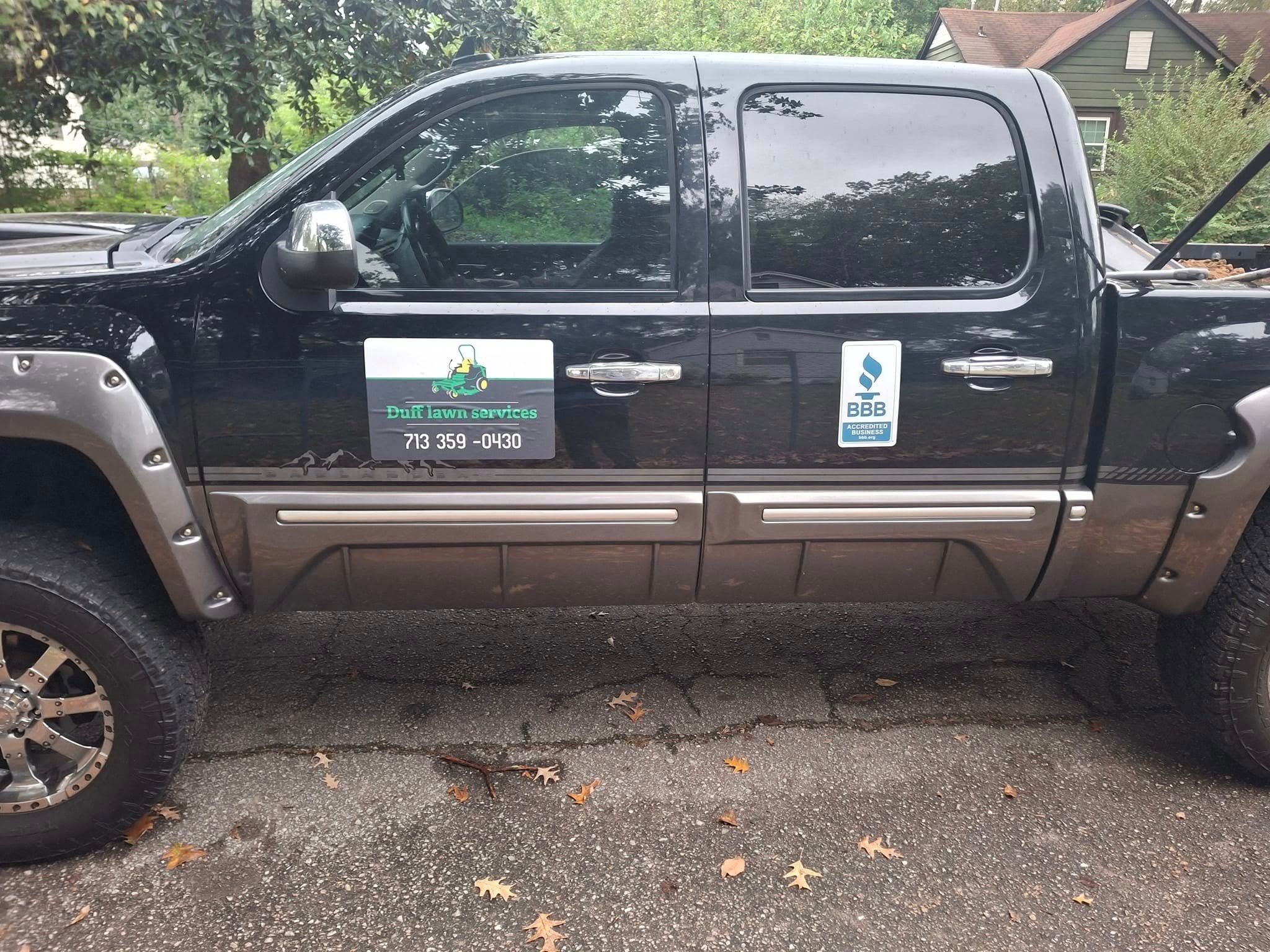 for The DUFF LAWN Service in Houston, Texas