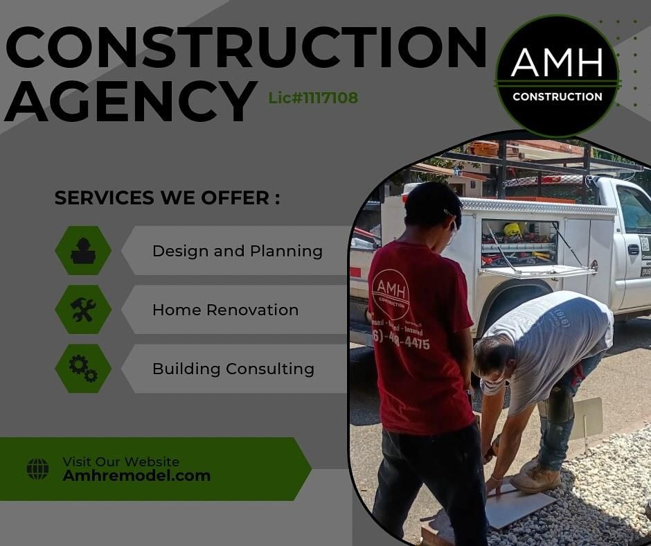  for AMH Construction in Sacramento, CA