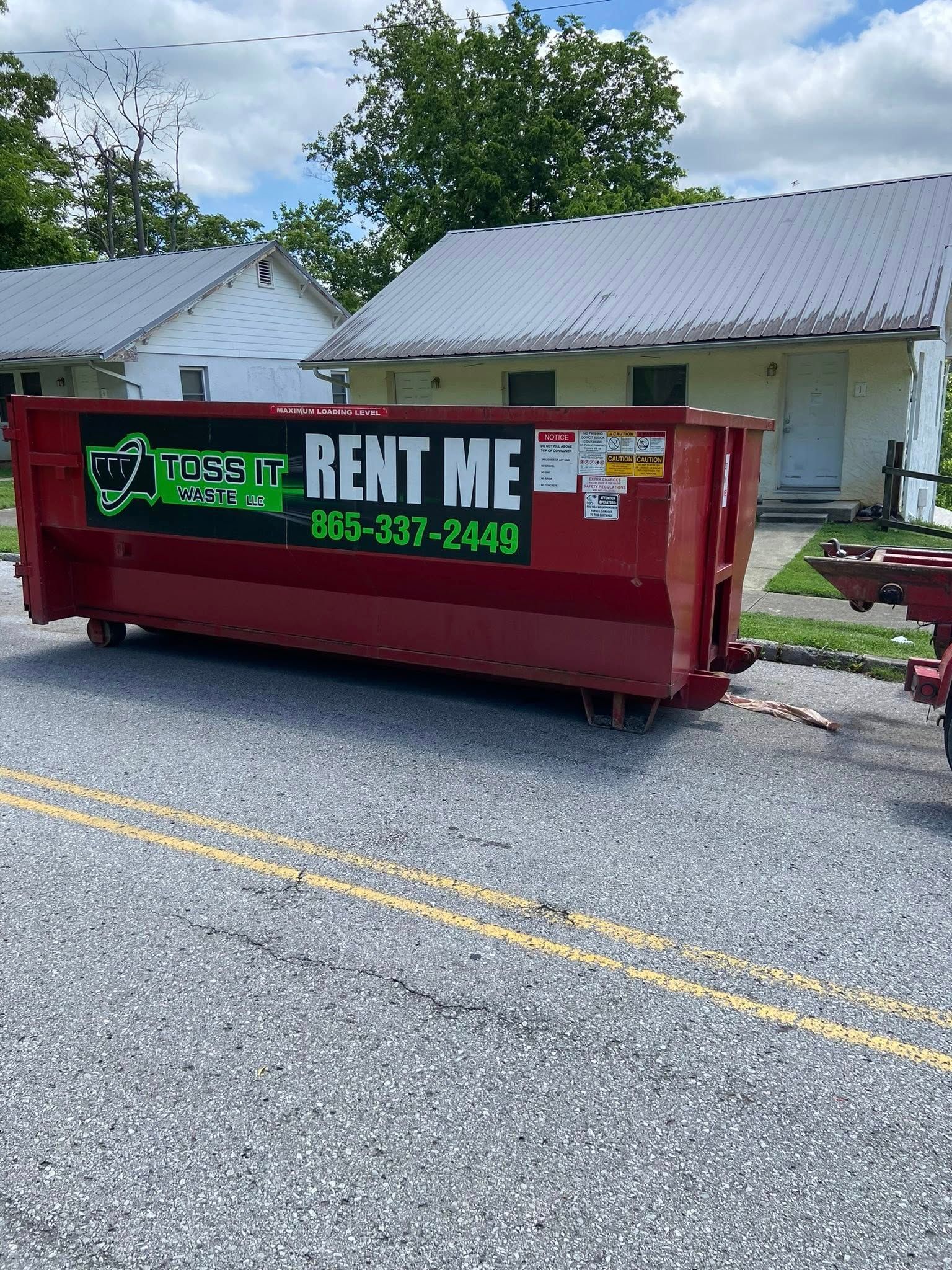  for Toss It Waste LLC in Harriman, TN